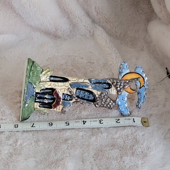 2003 Blue Sky Clayworks Halloween Just Batty House Heather Goldminc Tea Candle - Picture 14 of 16